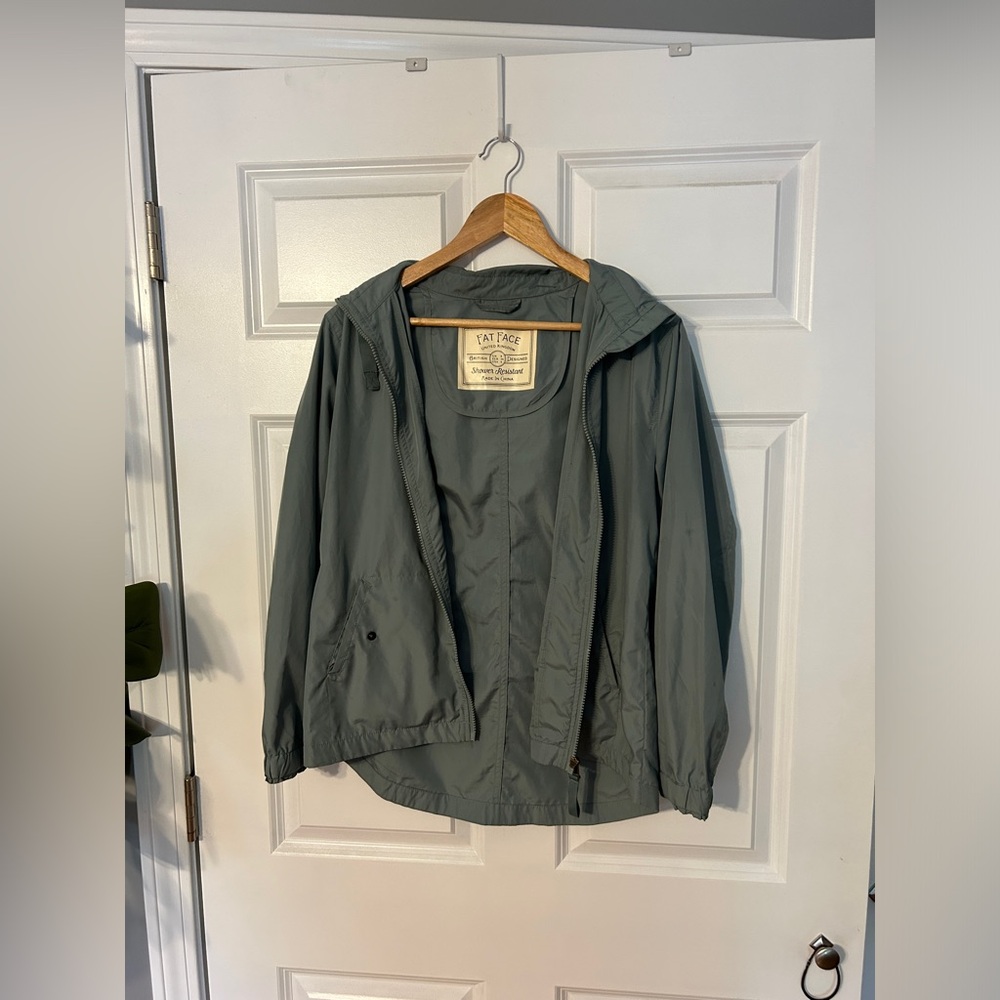 Fatface teal windbreaker jacket, US size 4